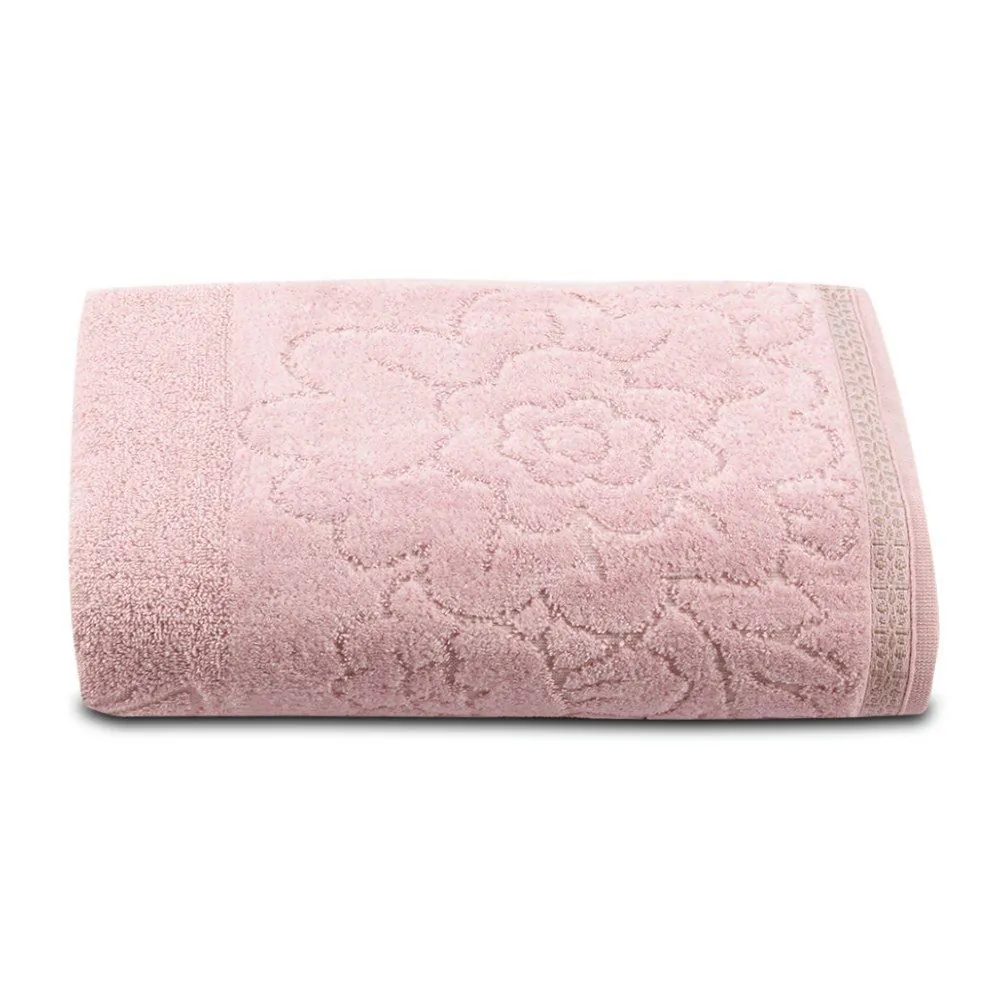 Toalha de Rosto 100% Algodão Glamour - Rosa