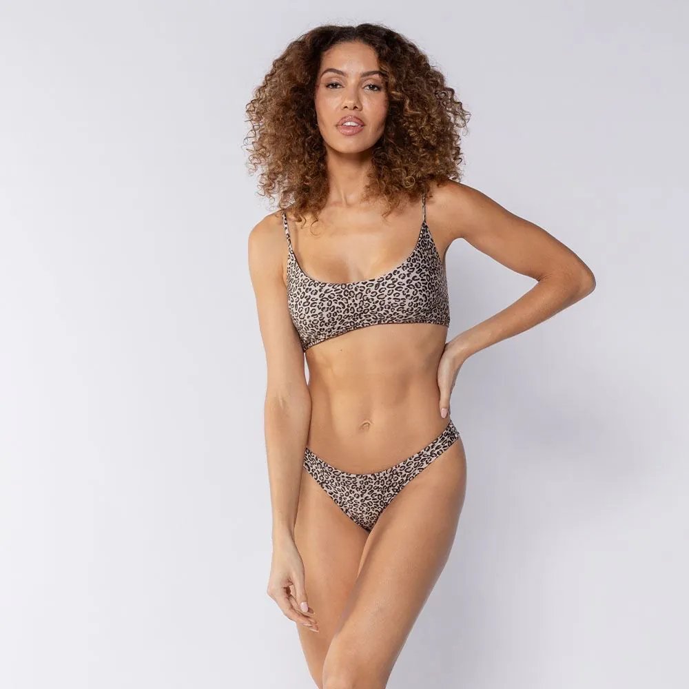Top Biquíni Faixa Boby Blues Animal Print