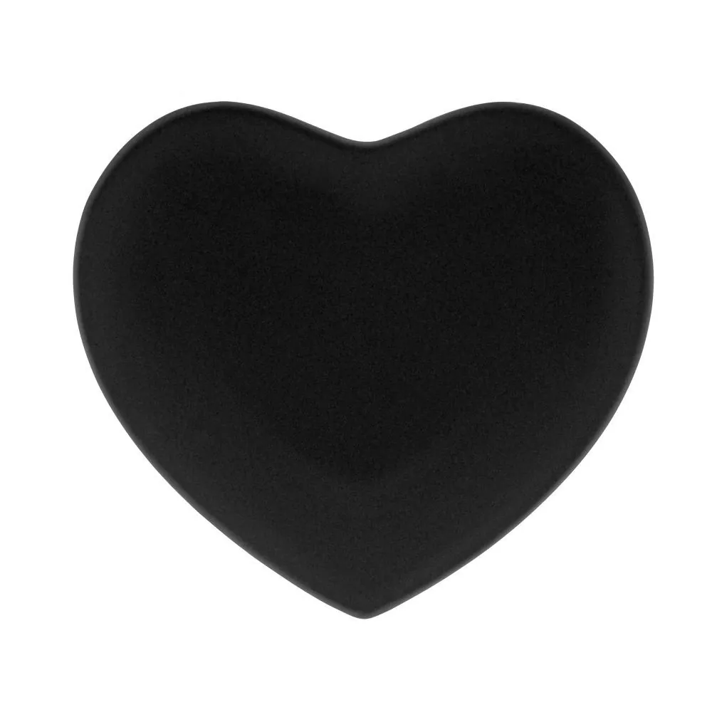 Travessa de Cerâmica Coração Lyor - Preto