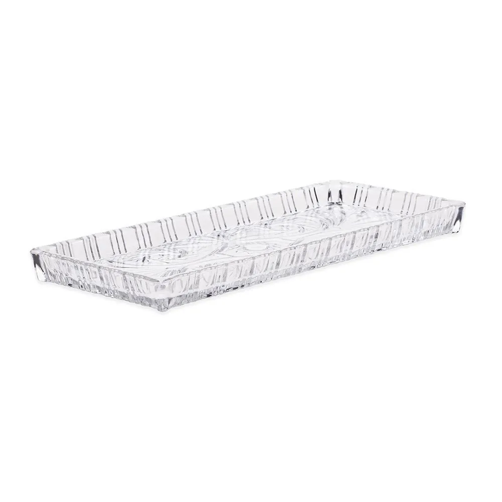 Travessa de Cristal Dragon 34X15x2,5cm Lyor - Transparente
