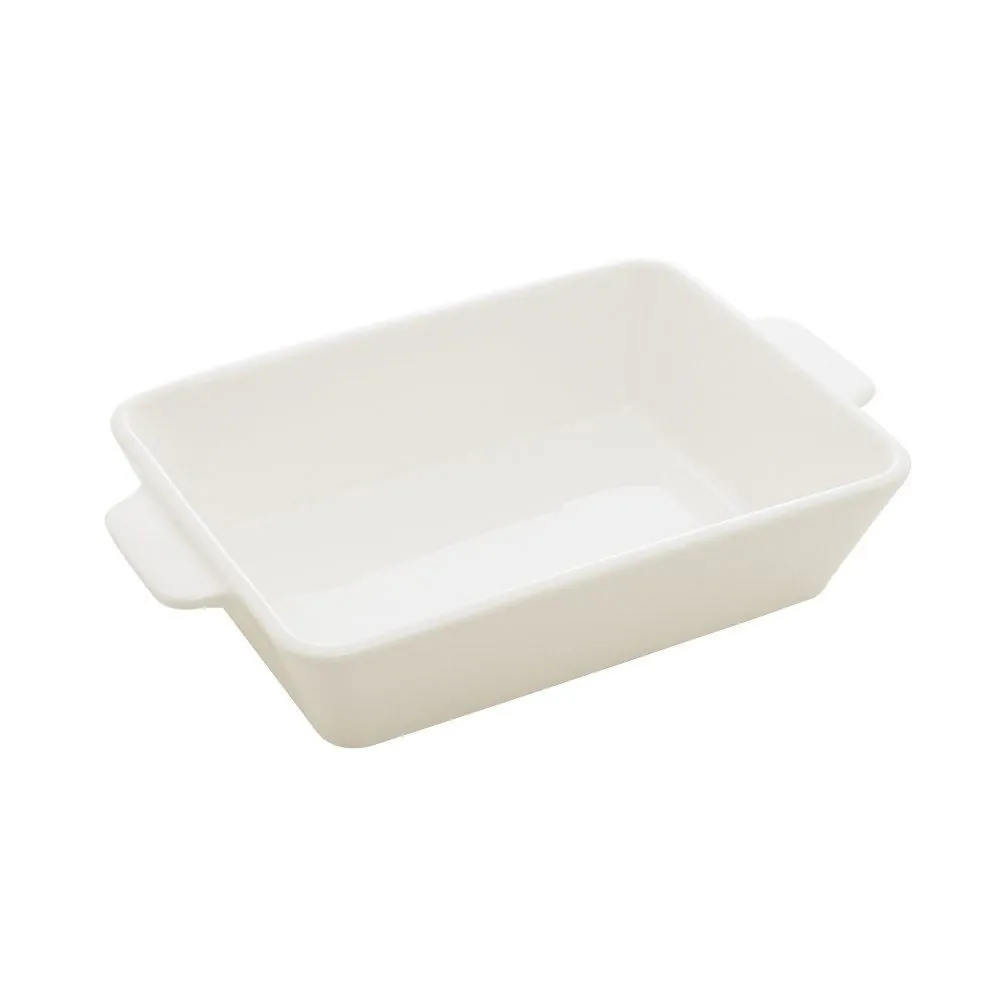 Travessa de Porcelana com Alça Basic 1,2L - Basic Branco