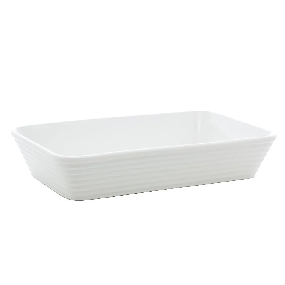 Travessa de Porcelana Línea Lyor 900 ml - Branco