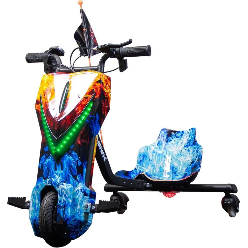Triciclo Elétrico Drift 3 Velocidades 350W Bateria 36V Lítio - Fogo