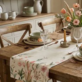 Trilho de Mesa 45 X 1,20 m Clean Renova Döhler - Floral Boho