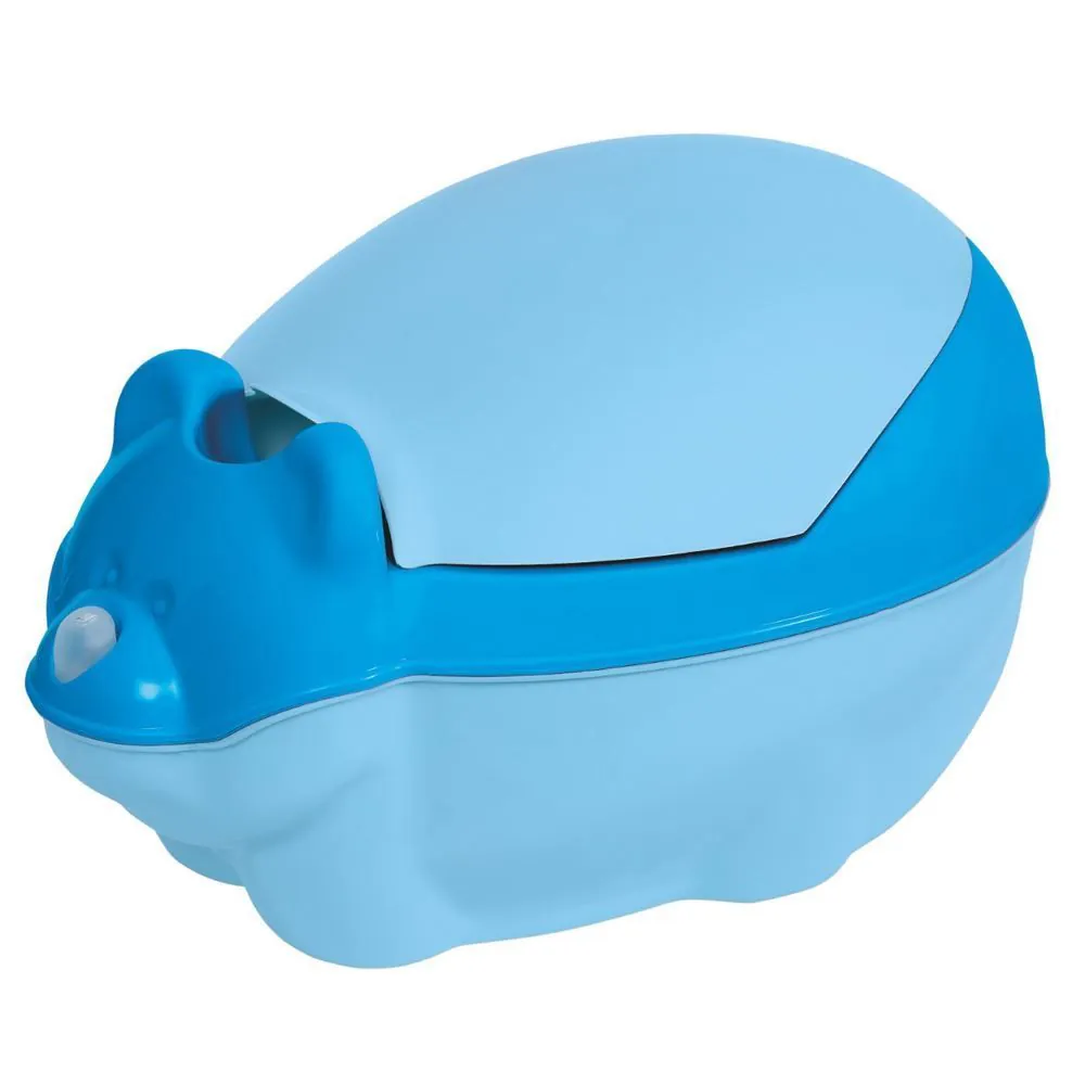 Troninho Infantil Higiênico com Função Musical Tutti Baby - Azul Bebe
