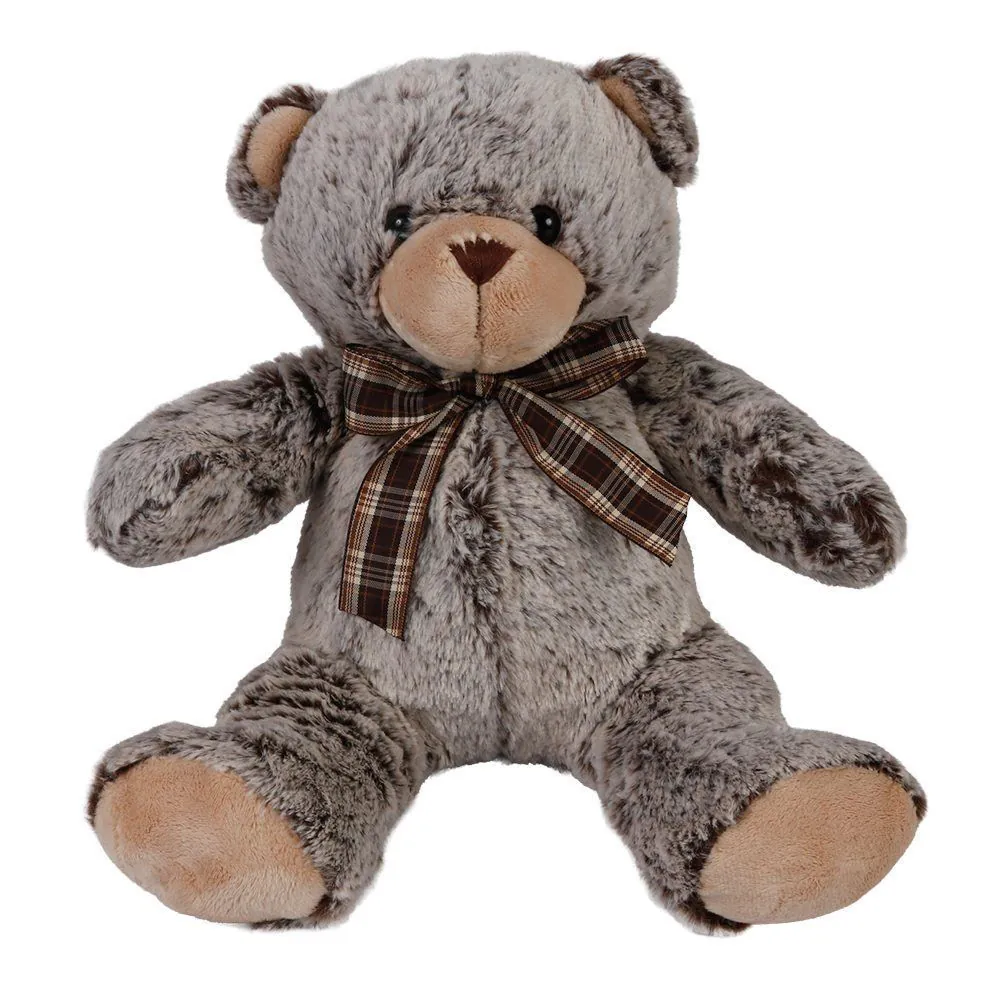 Urso de Pelúcia Marrom com Laço 26Cm Toys