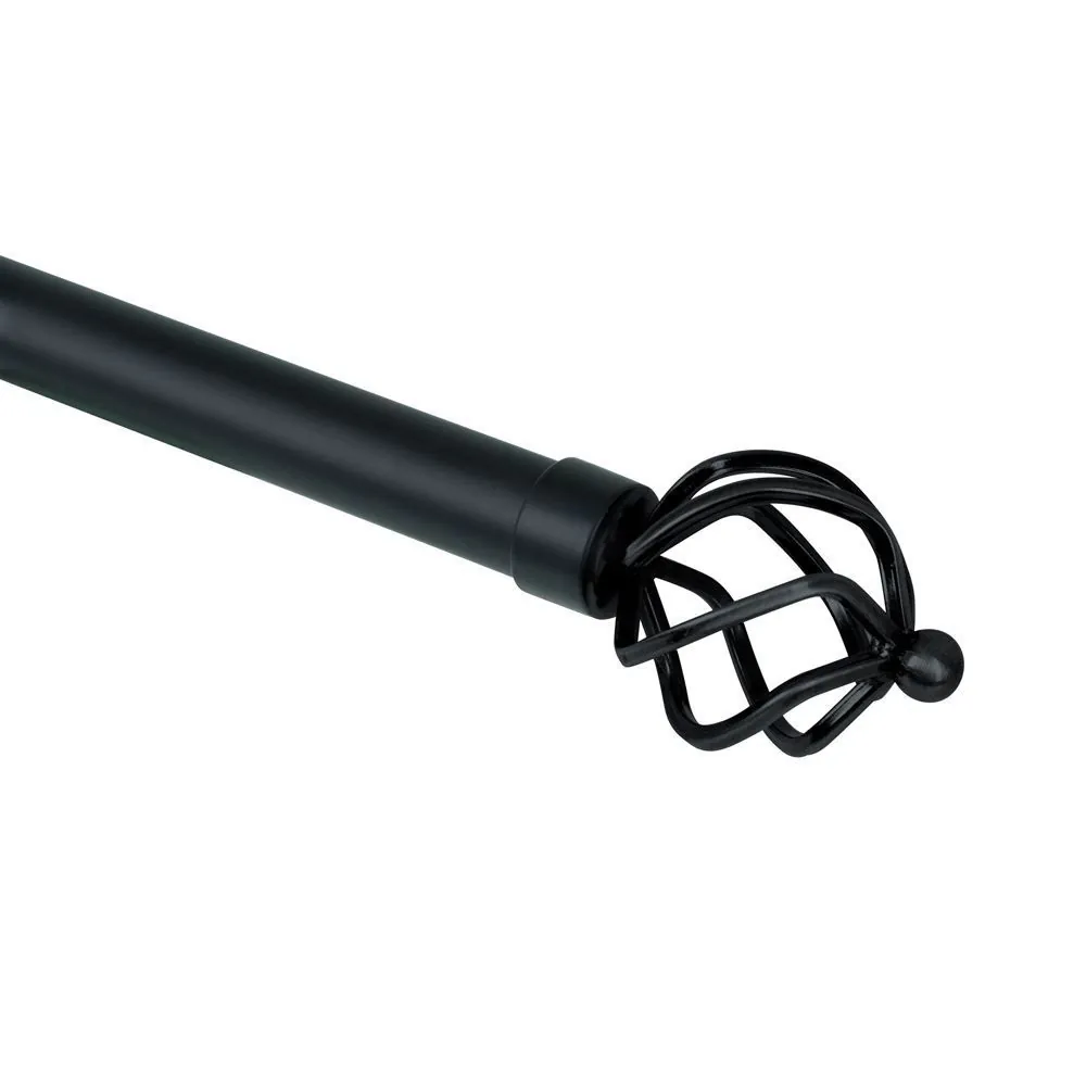 Varão Extensivo 1,20 a 2,10M Coroa Evolux - Preto