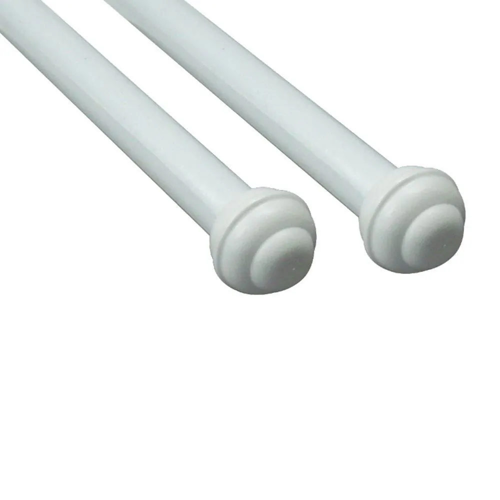 Varão para Cortina Médio Duplo 2,50M Fosco - Branco Fosco