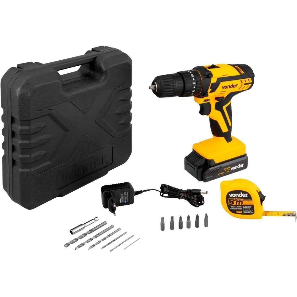 Parafusadeira e Furadeira de Impacto Vonder 12V Pfv 012I