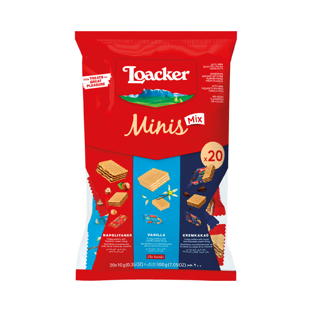 Biscoitos Loacker Minis Pouch Mix 300GR