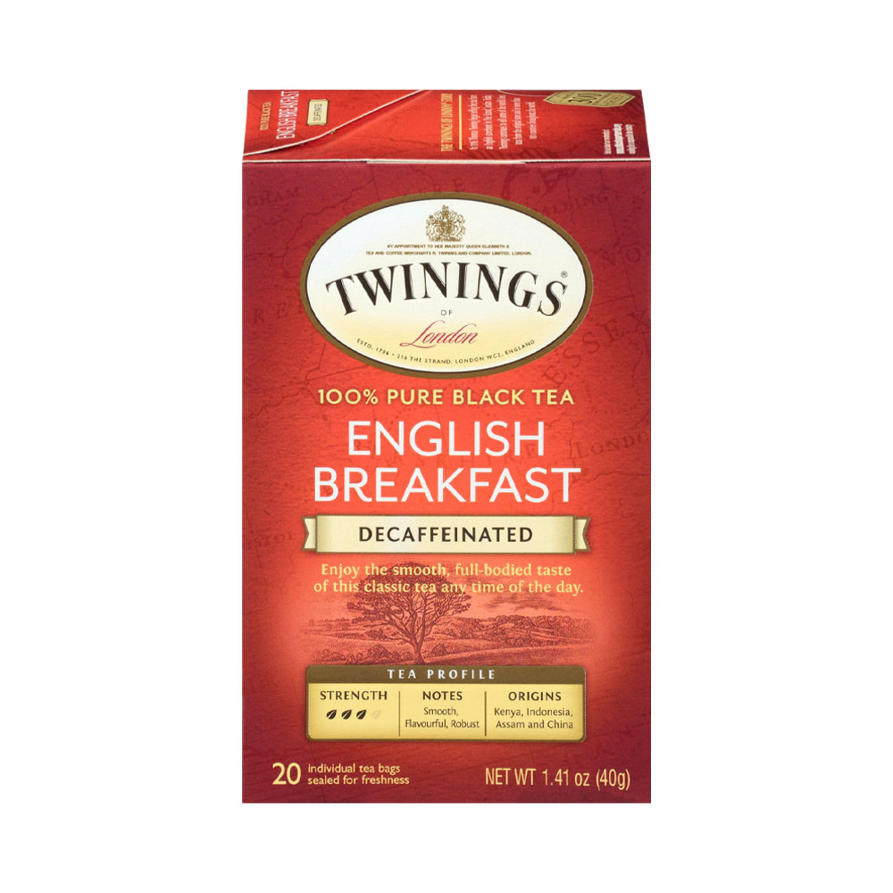 Chá Preto Twinings English Decaffeinated 20 Unidades