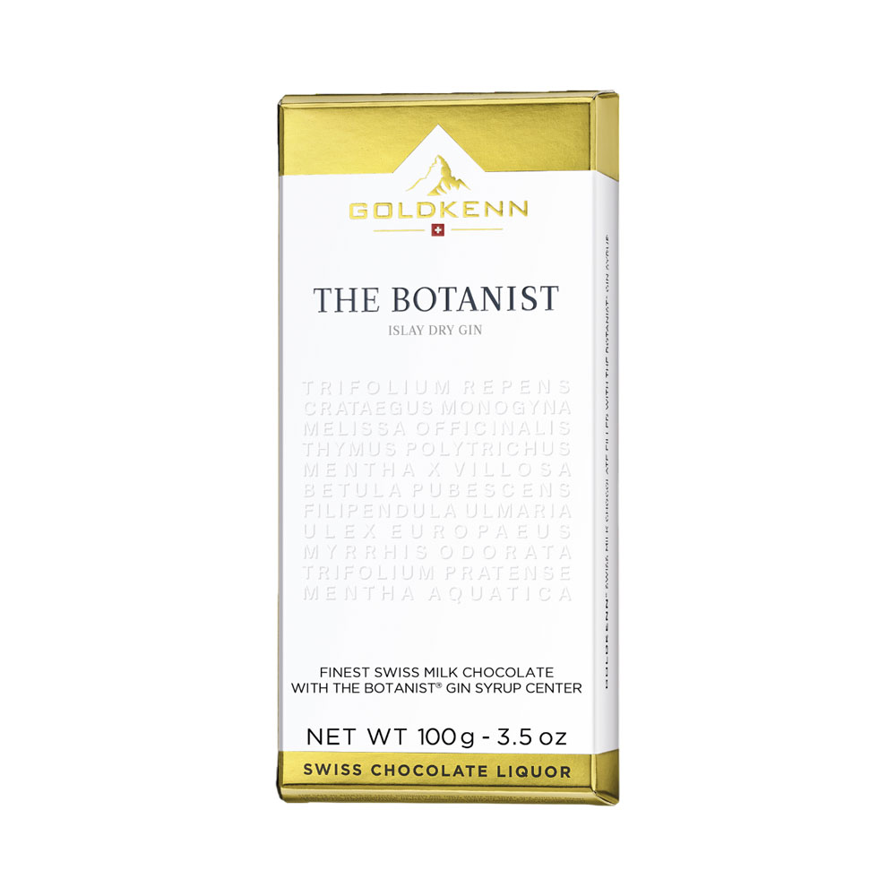 Chocolate Goldkenn The Botanist Gin 100GR