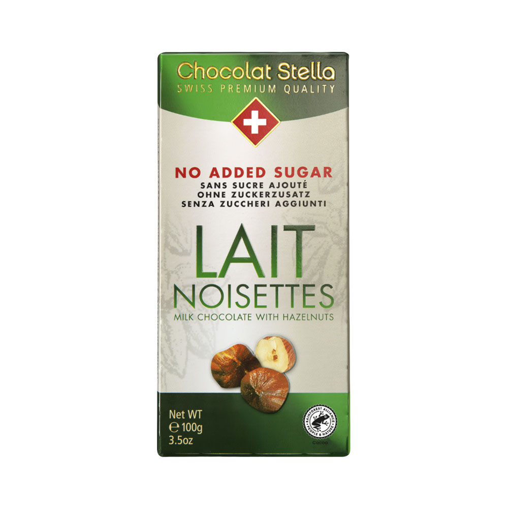 Chocolate Stella no Added Sugar Milk Hazelnut 100GR