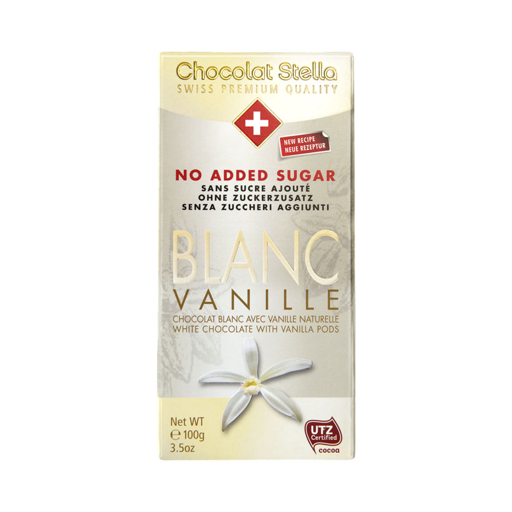 Chocolate Branco Stella Vanille no Added Sugar 100GR