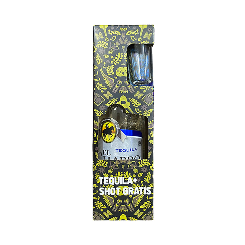 Tequila El Charro Silver 750ml + 1 Copo