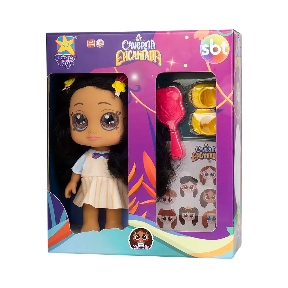Boneca Divertoys Caverna Encantada Manuela 8341