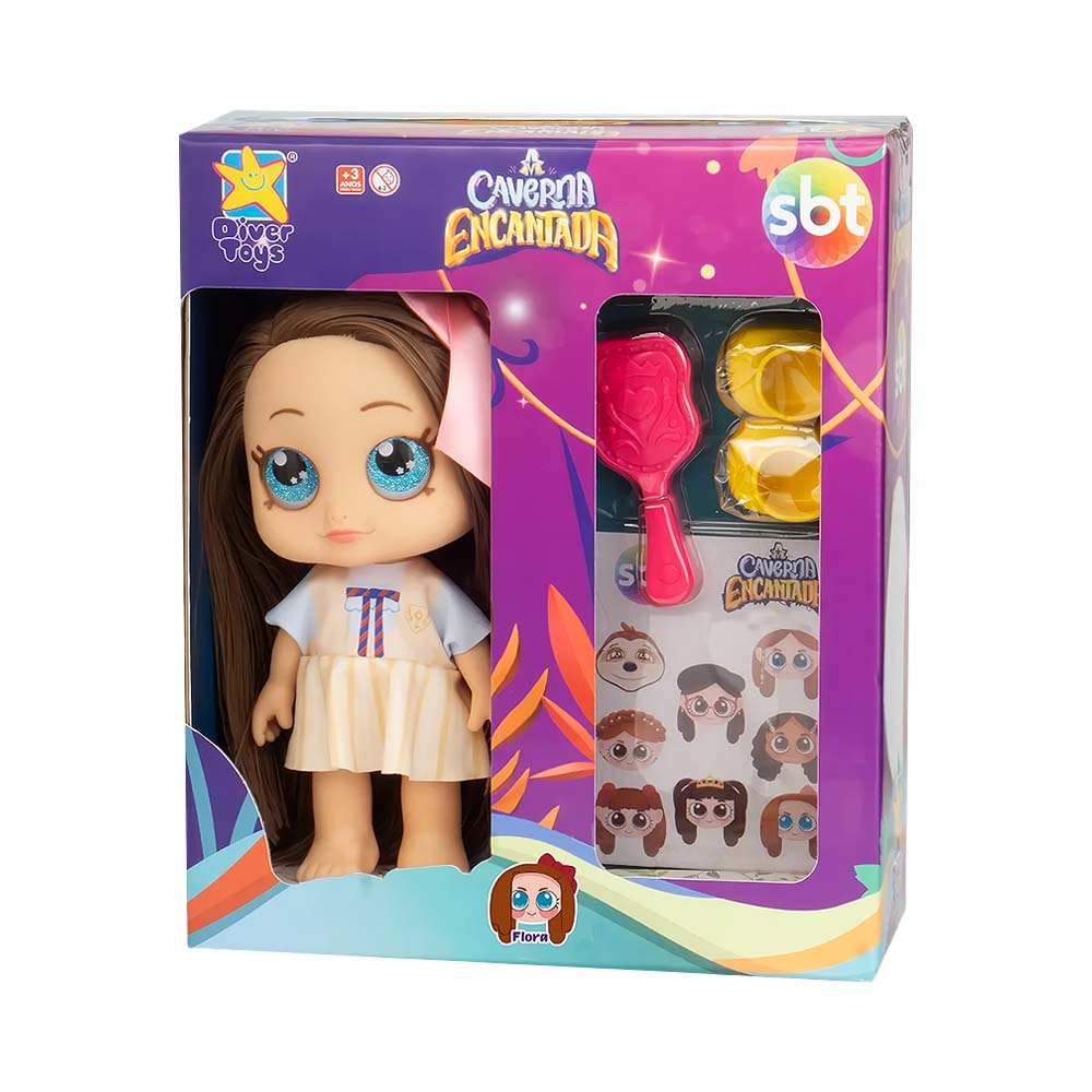 Boneca Divertoys Caverna Encantada Flora 8343