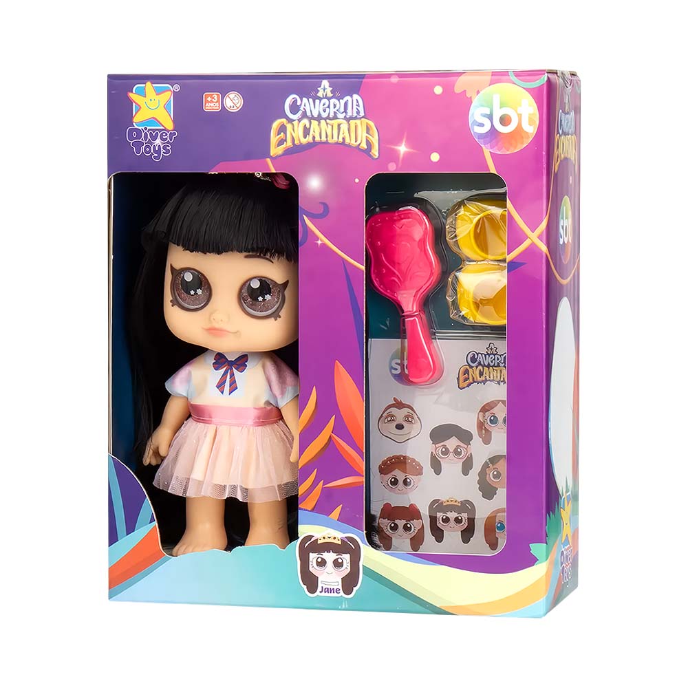 Boneca Divertoys Caverna Encantada Jane 8344
