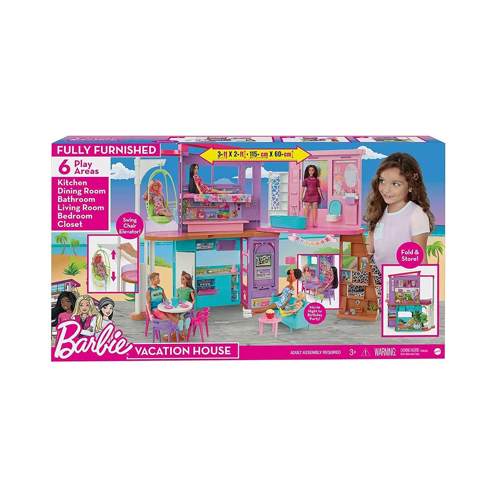 Kit de Jogo Mattel Barbie Vacation House HCD50