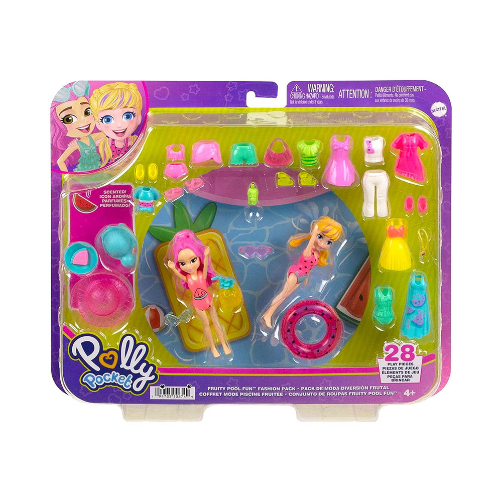Kit de Jogo Mattel Polly Pocket Fashion Pack HNF51 Sortido 1 Peça