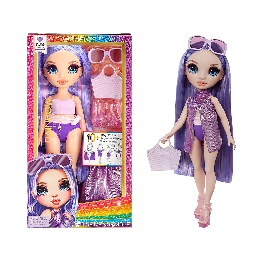 Boneca Rainbow High Swin &amp; Style Violet Willow 507314EU