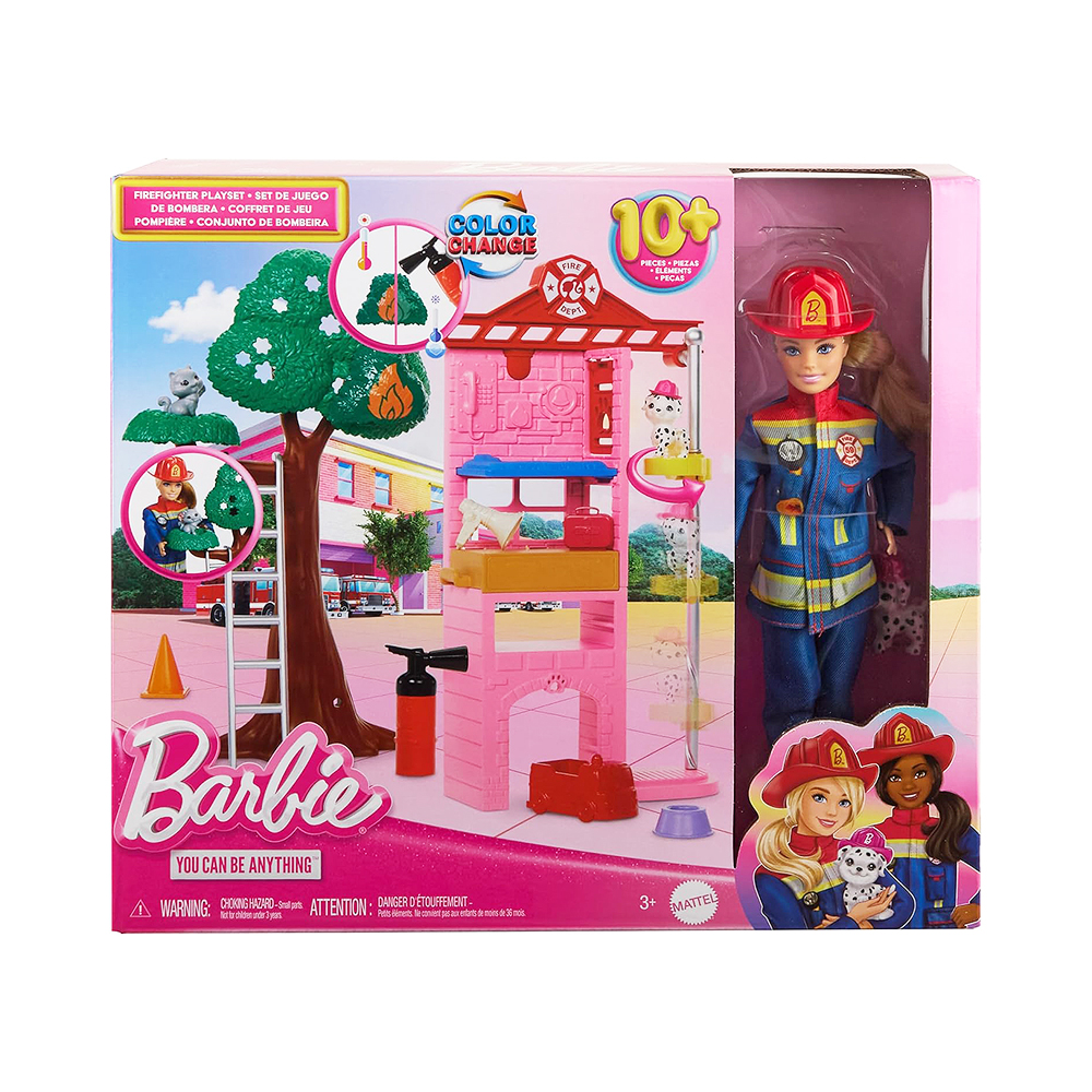 Kit de Jogo Mattel Barbie Firefighter Playset HRG55-4LB