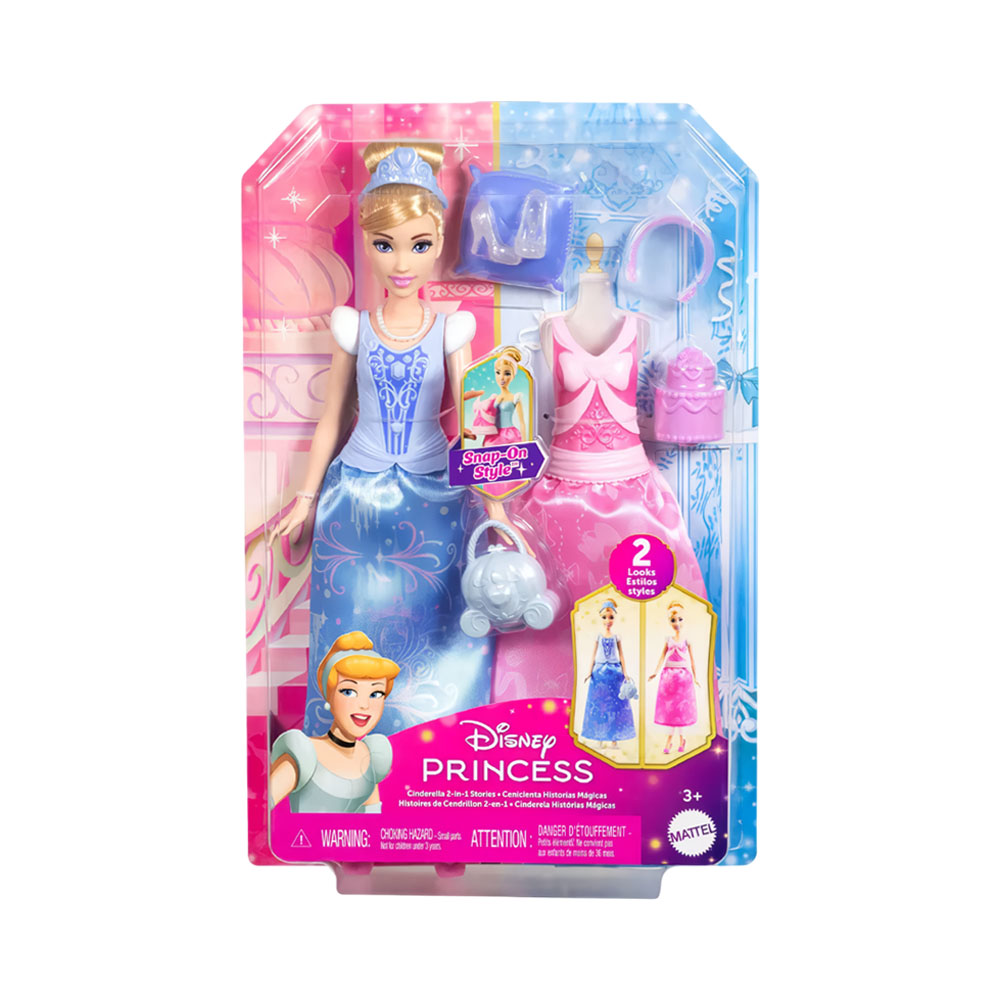 Muñeca Disney Princess Cenicienta 2 EN 1 Mattel JCR95