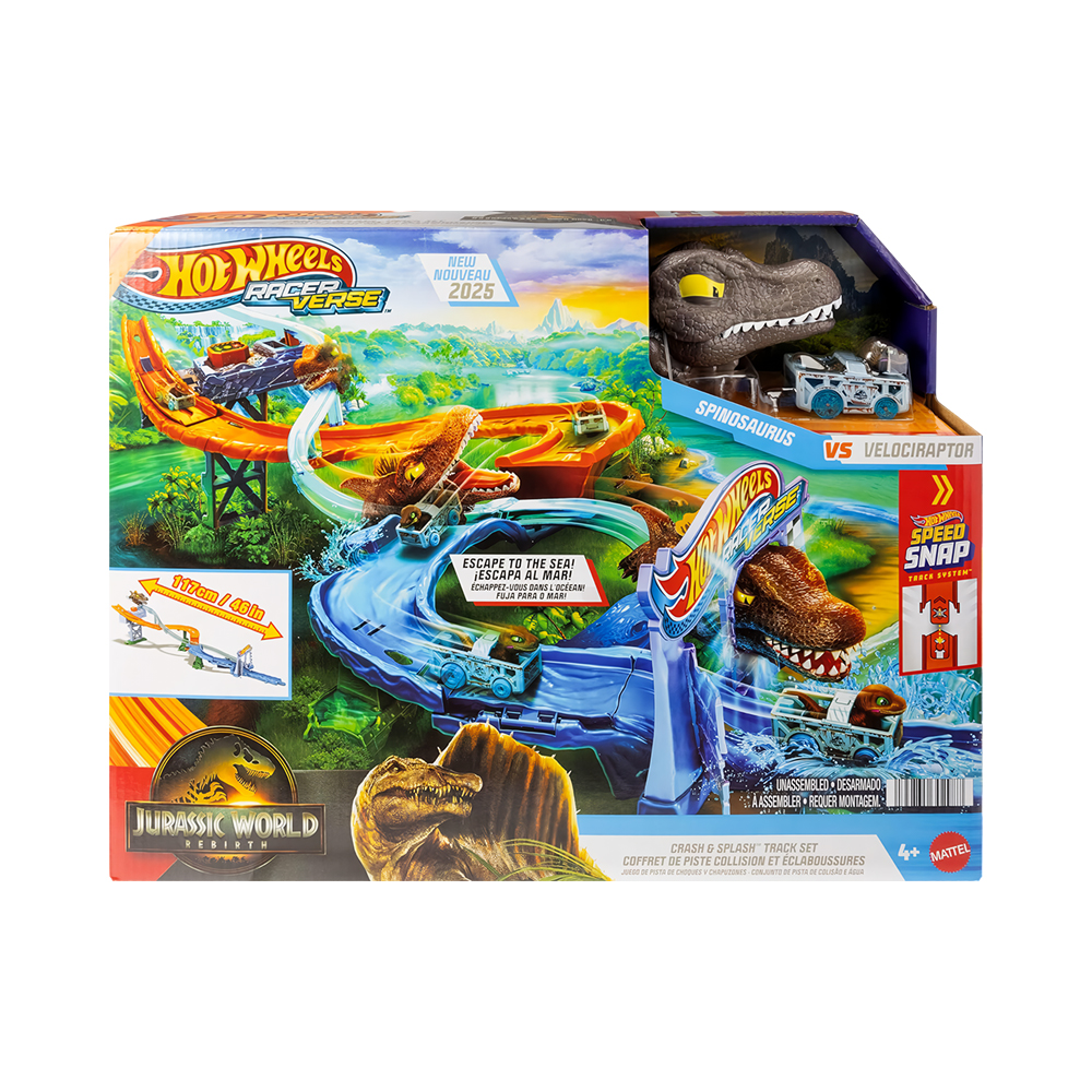 Pista de Jogo Mattel Hot Wheels Racer Verse Colisão e Água JFP32
