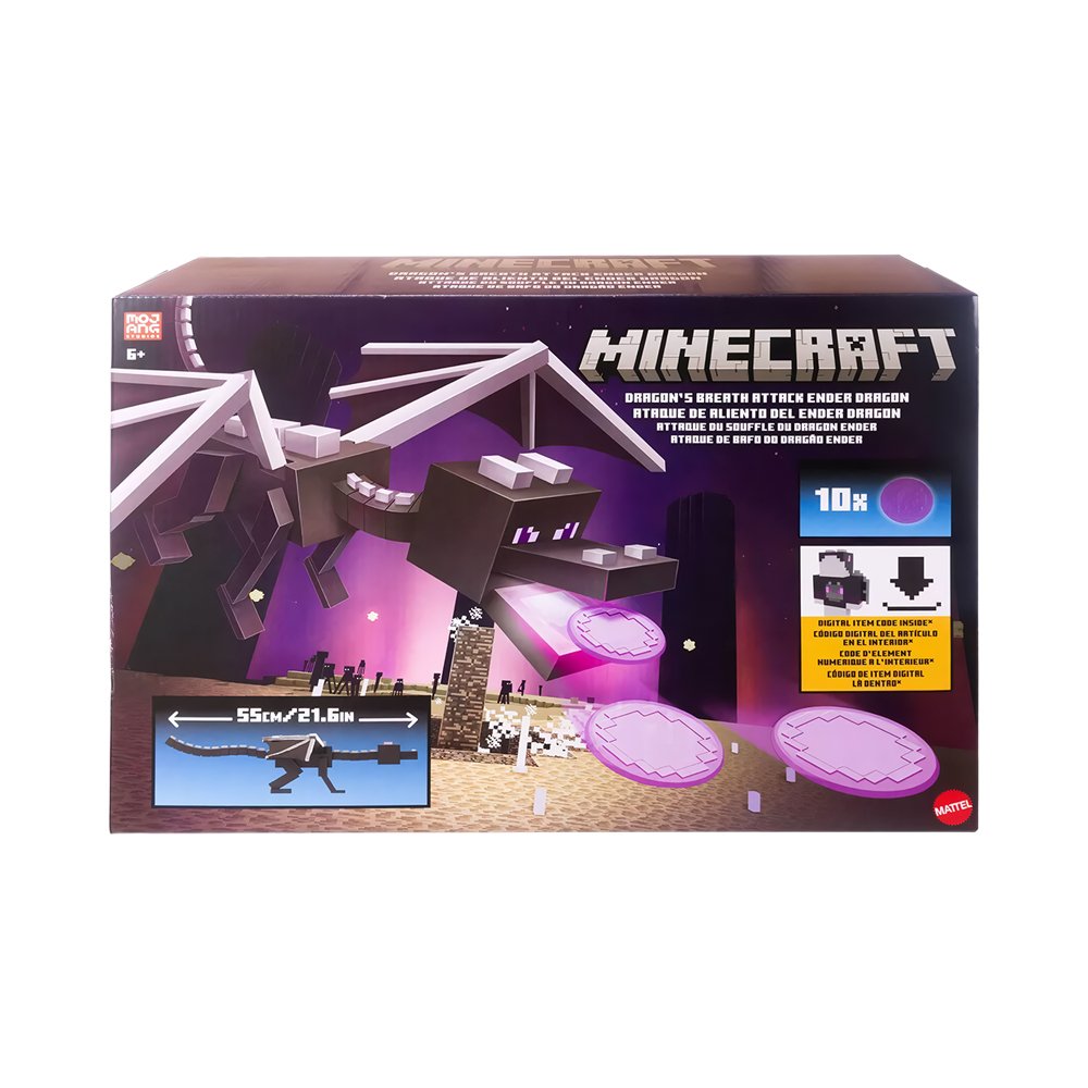 Brinquedo Mattel Minecraft Dragon Breath Attack Ender Dragon JKC13