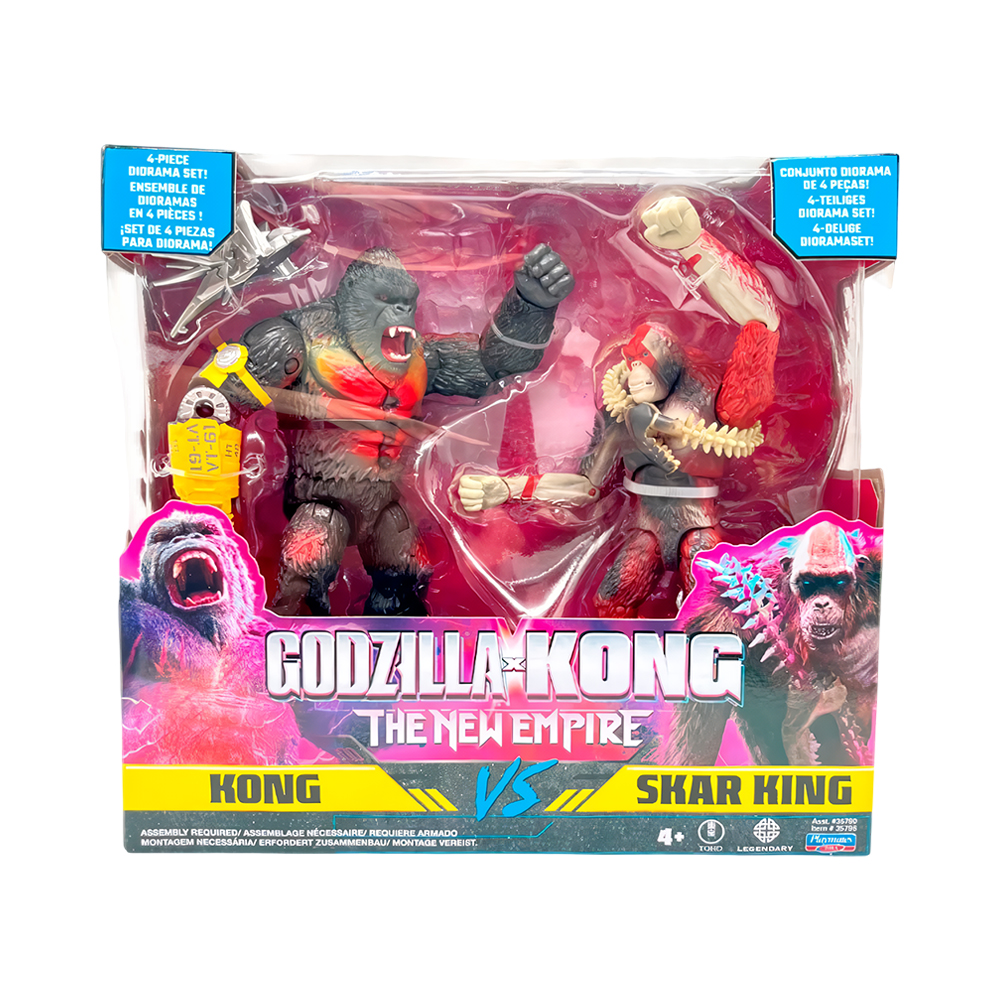 Figuras Playmates Toys Godzilla X Kong The New Empire Kong VS Skar King 35790