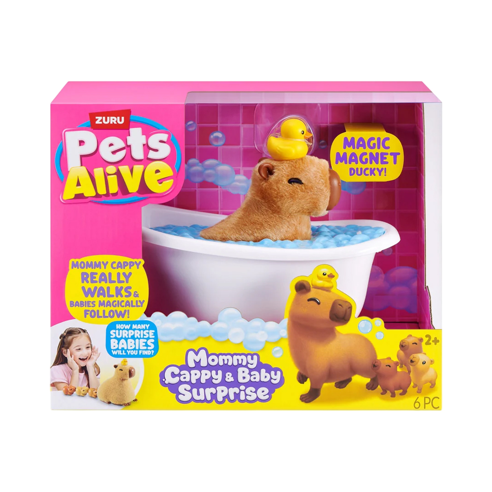 Brinquedo Zuru Pets Alive Mommy Cappy Y Baby Surprise 9574