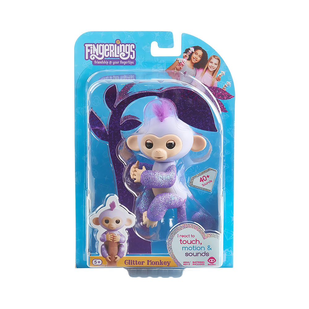 Figura Interativa Fingerlings Glitter Monkey Kiki 3762