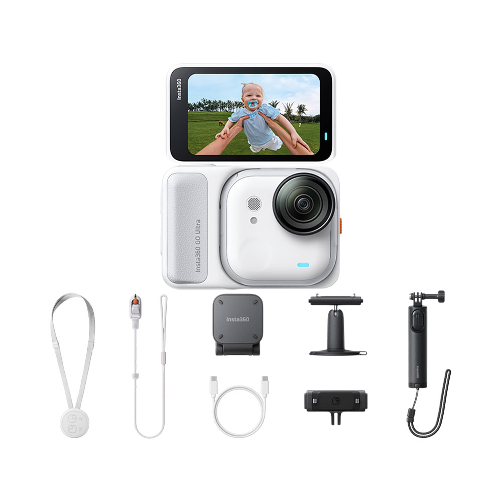 Câmera de Ação INSTA360 GO Ultra Creator Bundle Arctic White