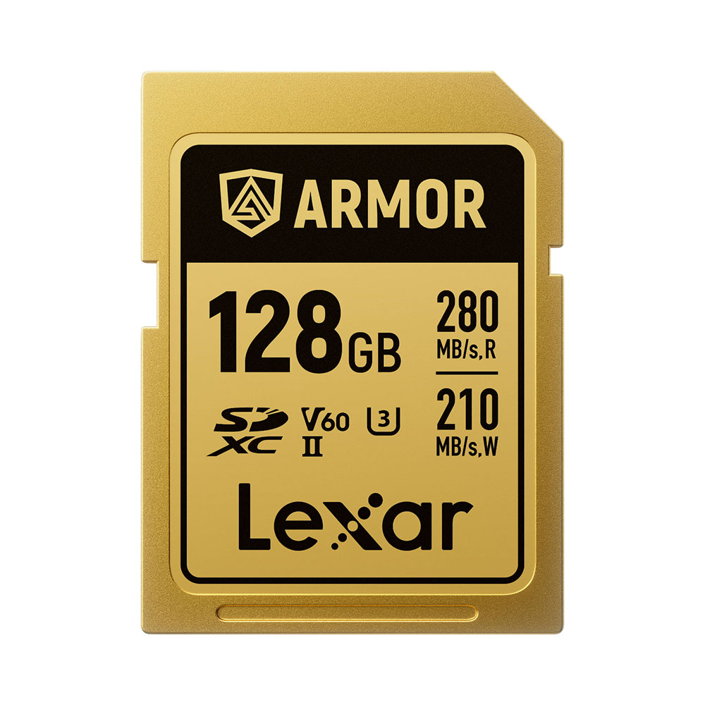 Memória SD Lexar Armor Gold 128GB 280-210MB