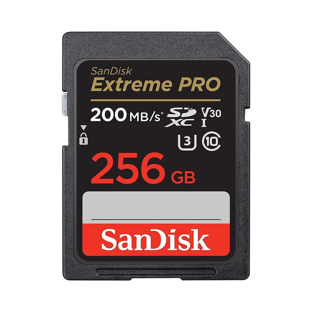Memoria SD Sandisk Extreme PRO 200-140 Mb/s C10 U3 V30 256GB