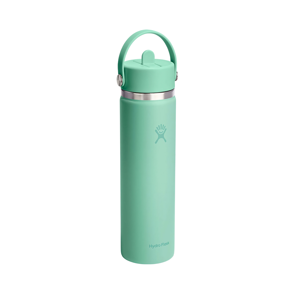 Garrafa Térmica Hydro Flask Wide Flex Straw Cap 709ML Mermaid Green