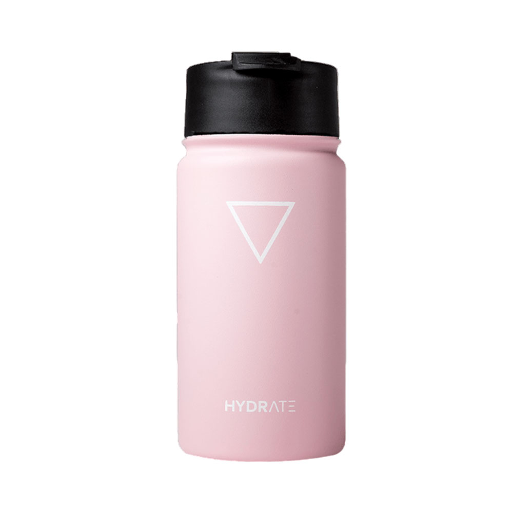 Garrafa Hydrate Mug Café 355 ML Rosa Pastel