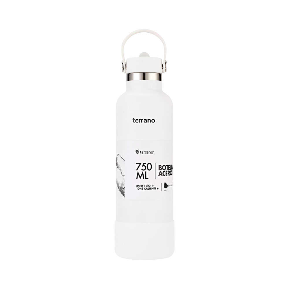 Botella Térmica Terrano Bota + Pico 750ML Blanco