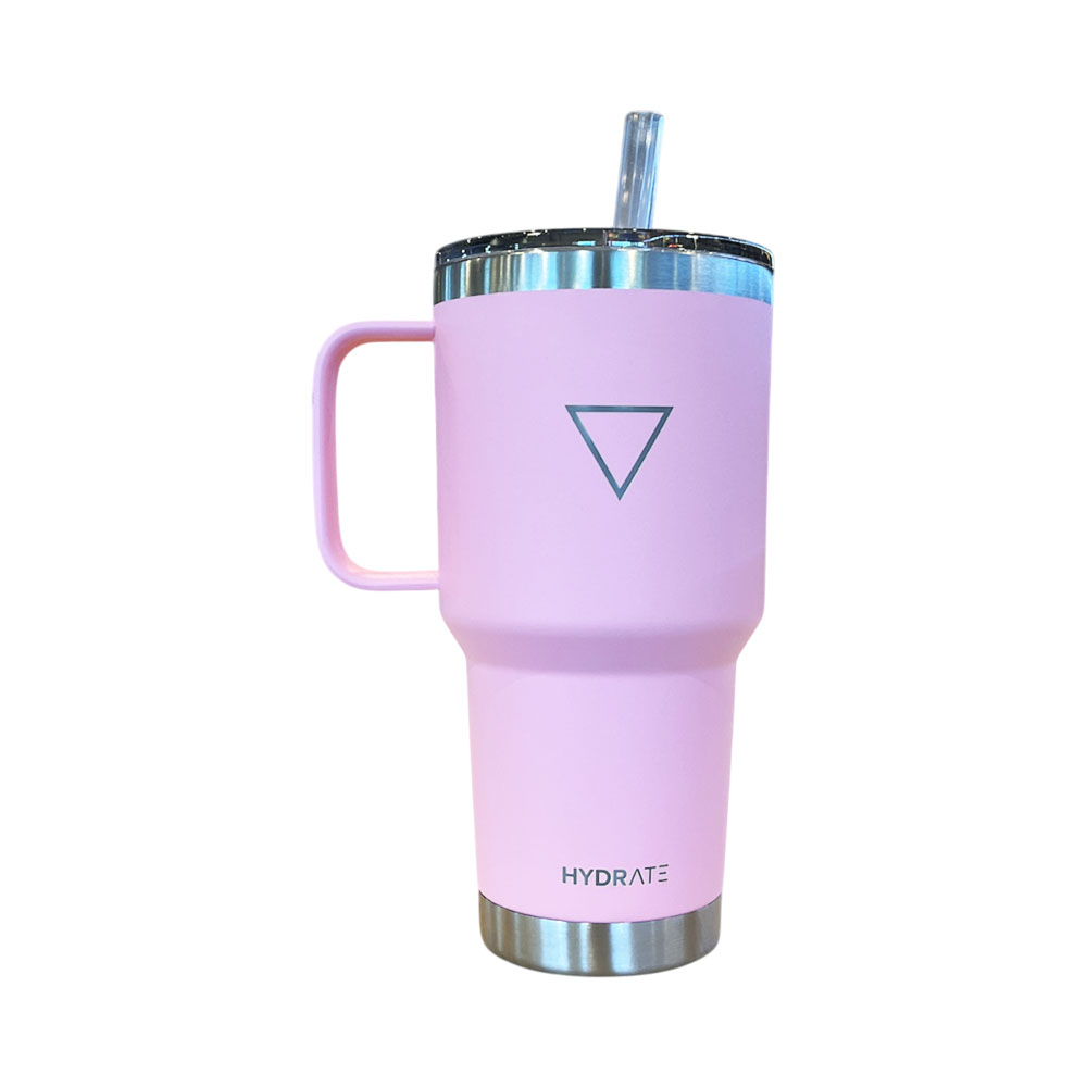 Copo Térmico Hydrate Pico Y Agarre 887ML Rosa Pastel