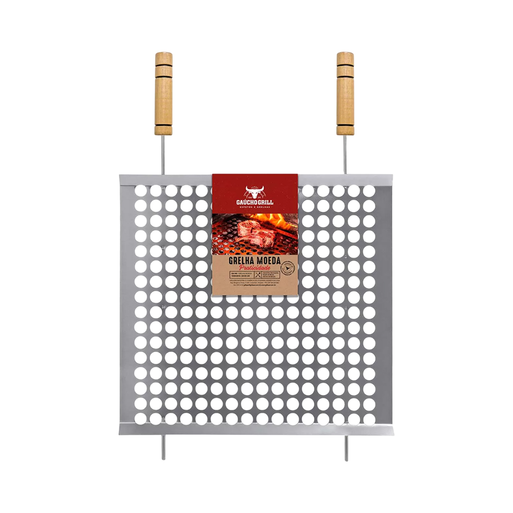 Grelha Moeda Portátil Grilazer Gaucho Grill GA141 40X40CM