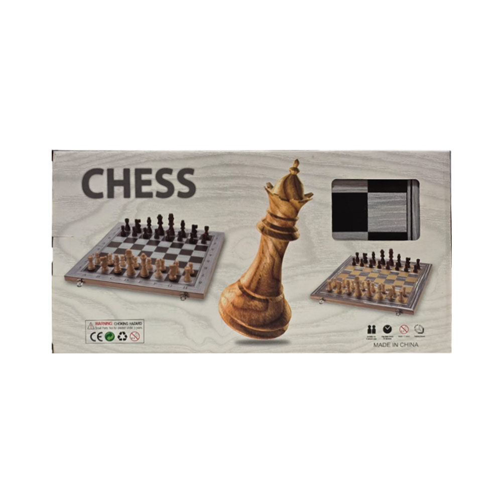 Jogo de Mesa Milan AJ-528 Xadrez, Damas e Backgammon
