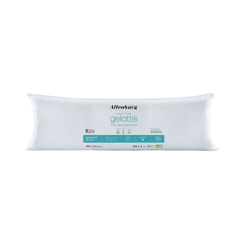 Travesseiro Corporal Altenburg Gelatto Suporte Firme 40 X 130 CM