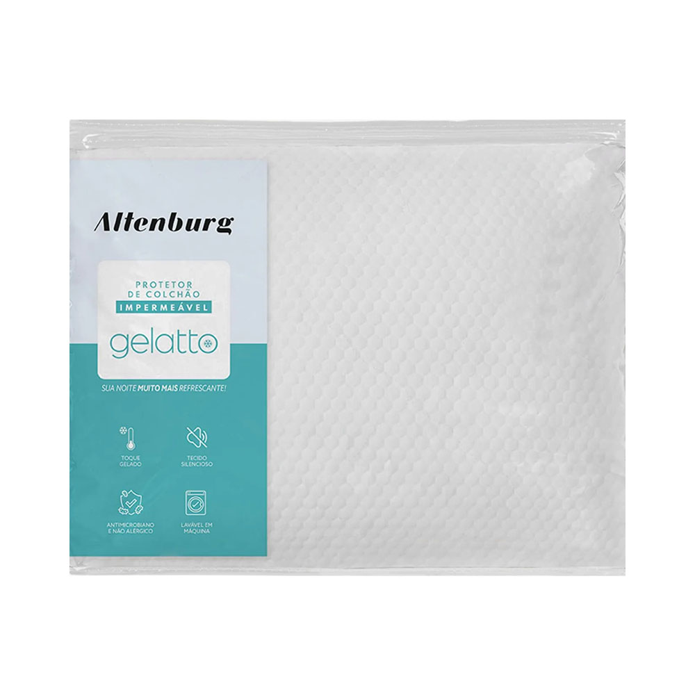Protetor de Colchão Impermeável Altenburg Gelatto King Size Branco