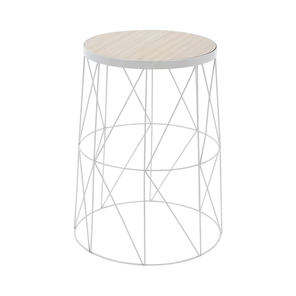 Mesa Auxiliar Kpm 029665 37 CM Branco