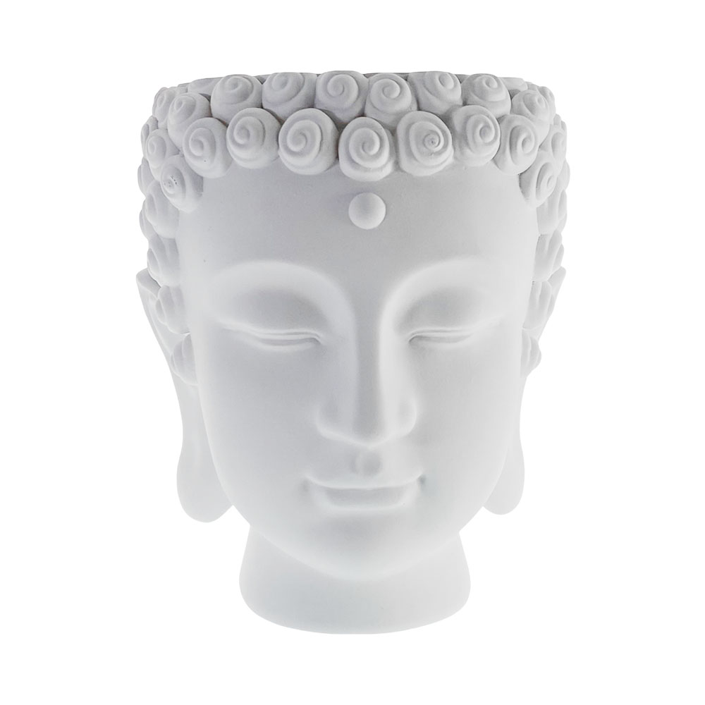 Figura Decorativa de Buda Concepts 445-799322 24 CM Branco