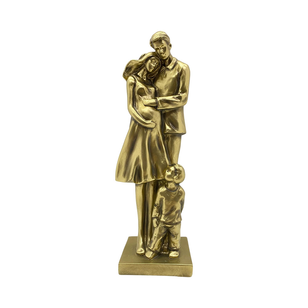 Figura Decorativa de Família Concepts 437-499906 30 CM Dourado