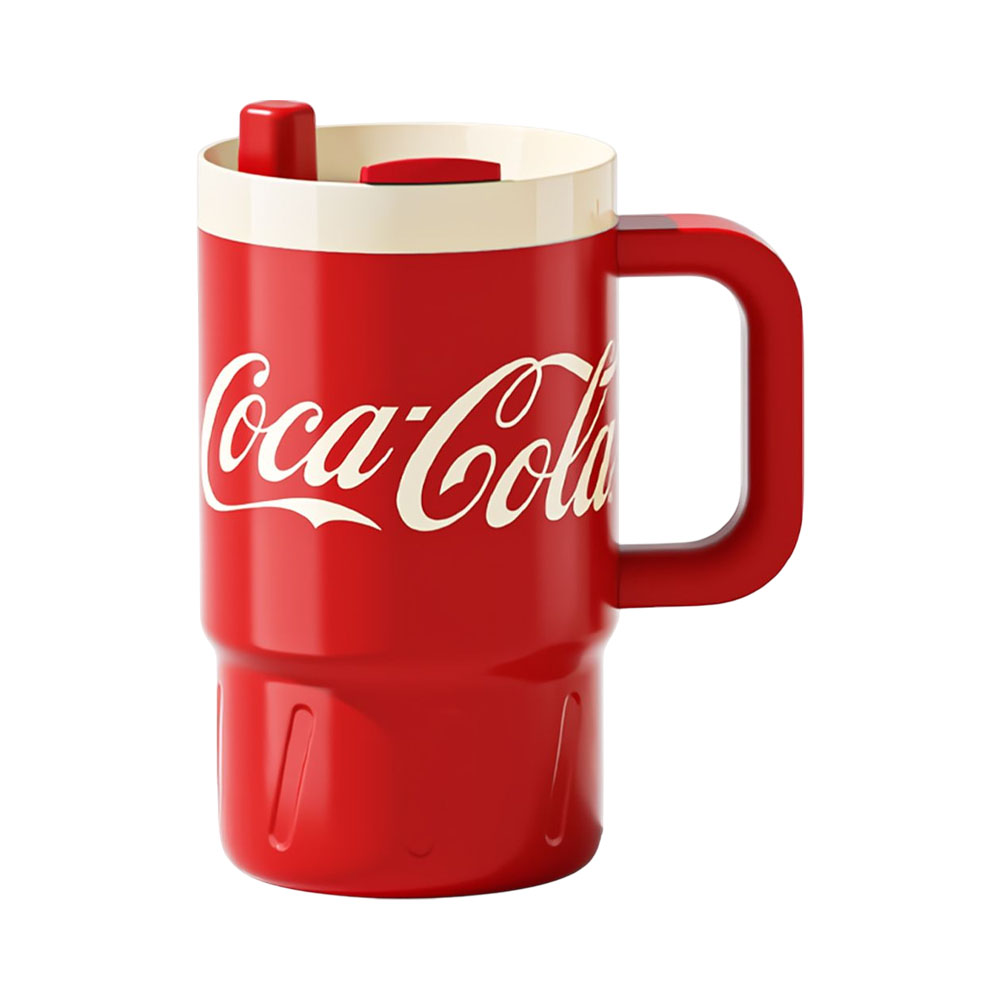 Copo Térmico Coca-cola NS800B1 com Canudo 800ML Vermelho