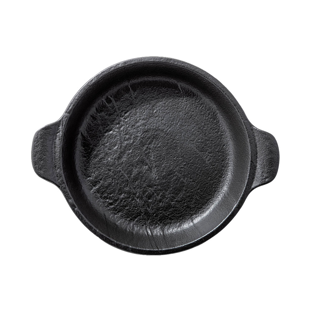 Travessa Redonda com Alças Wilmax Slatestone WL-661143/A 28 X 22.5 CM Preto