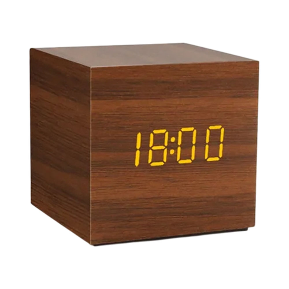 Relógio Despertador Digital Satellite AC-T33 Marrom