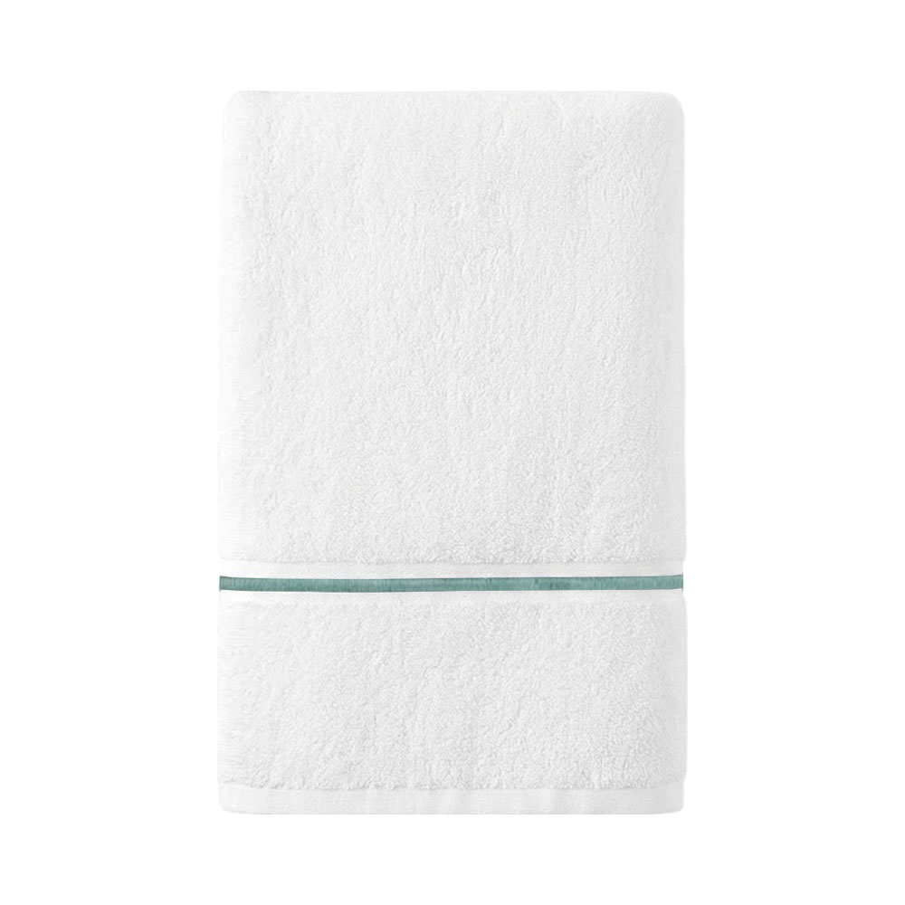 Toalla de Baño Soho Spa Premiere TO2-SPAP-600-WTBL 70 X 140 CM Blanco/turquesa